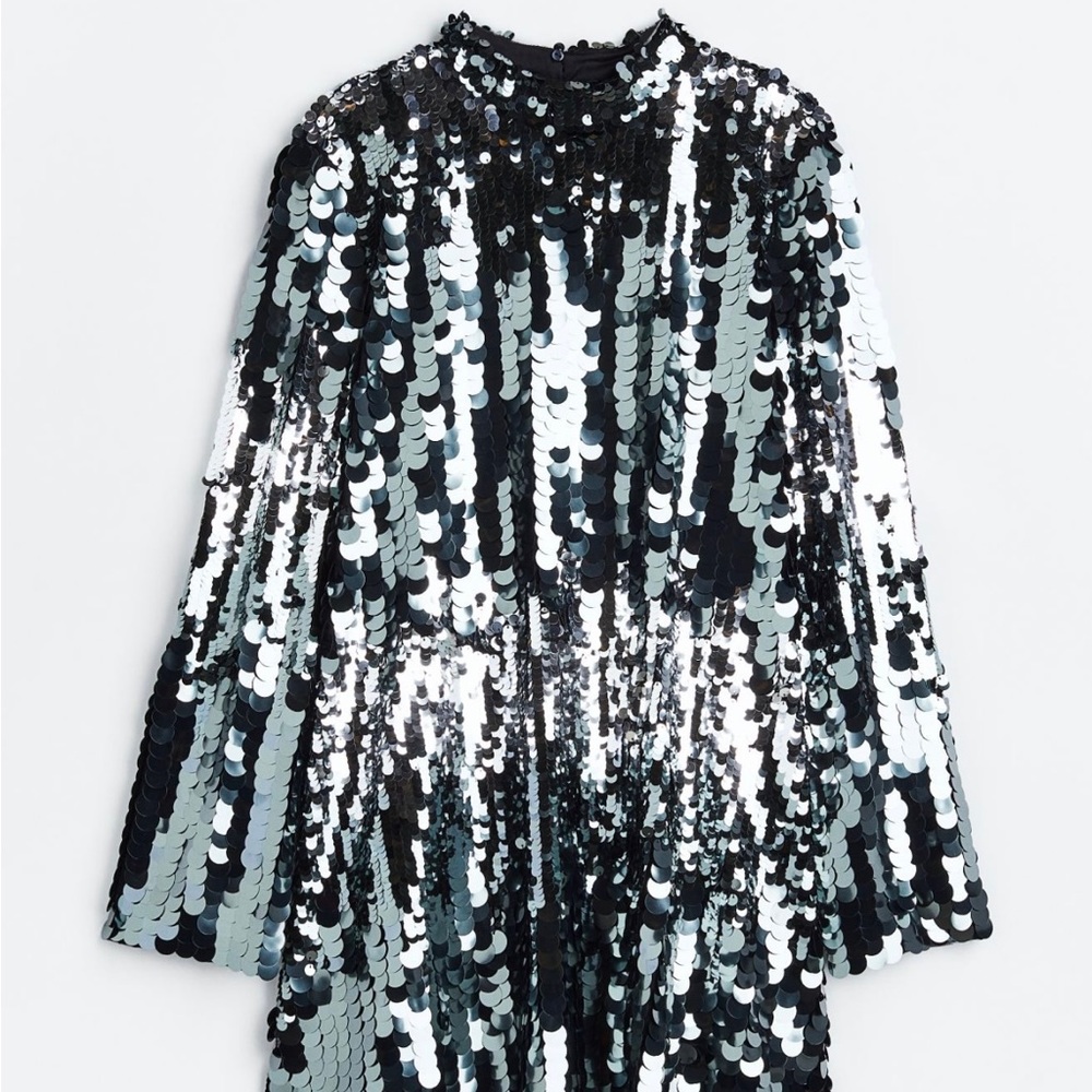 Ombré sequin mini dress